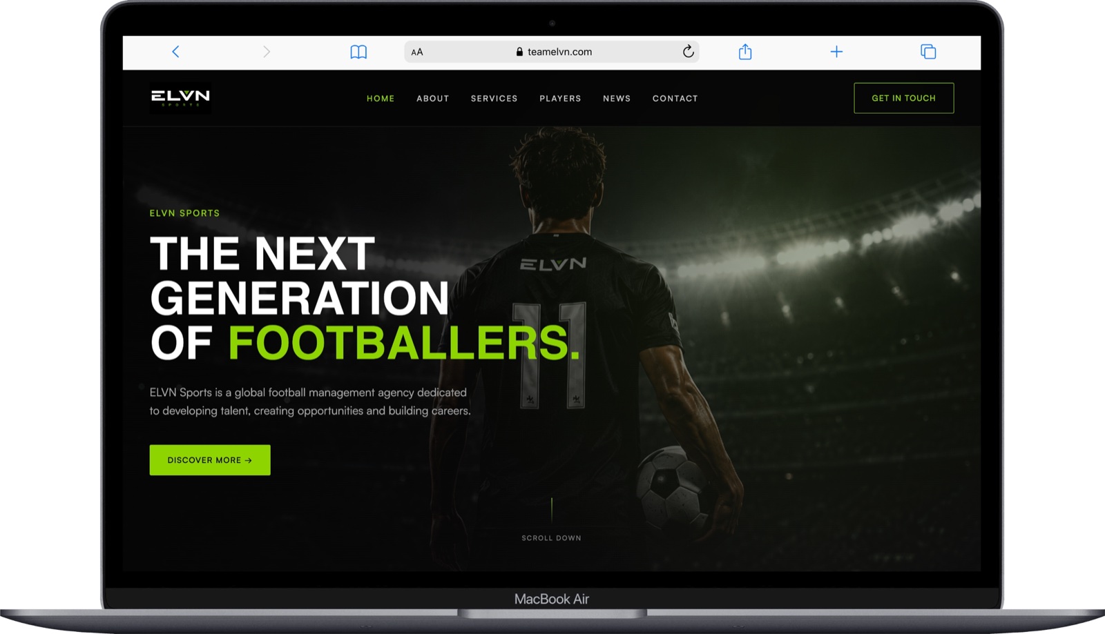 Football Agency Website